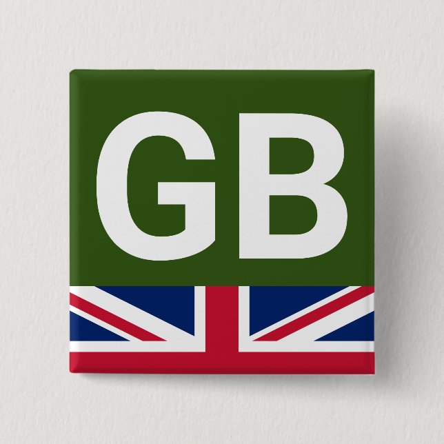 British Racing Green Button (Front)