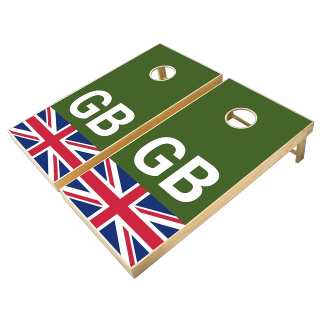 British Racing Green Cornhole Set (Angled)
