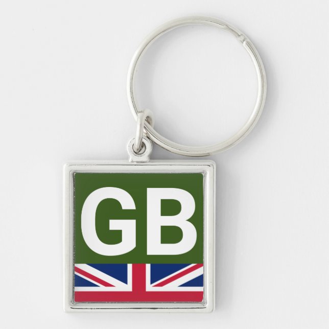 British Racing Green Keychain (Front)
