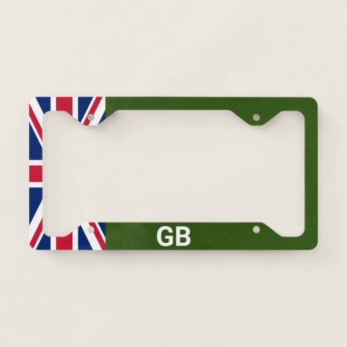 British Racing Green License Plate Frame