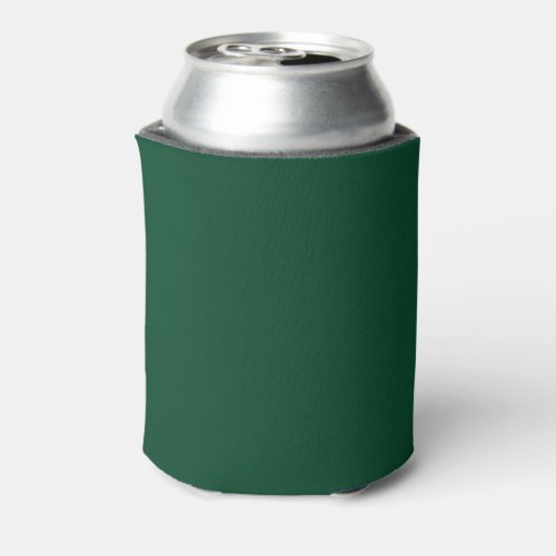 British racing green  solid color  can cooler