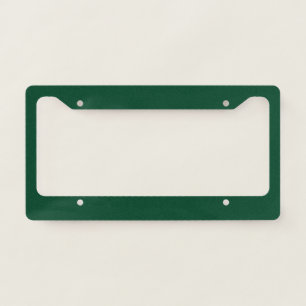 British racing green  (solid color)  license plate frame