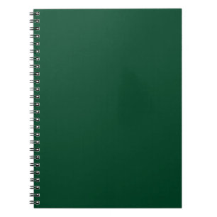 British racing green (solid color) notebook