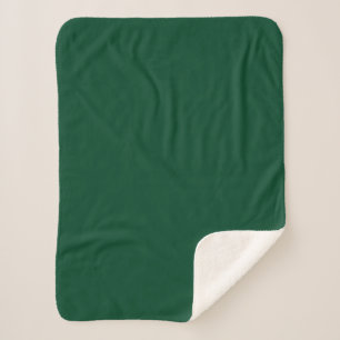 British racing green (solid color) sherpa blanket