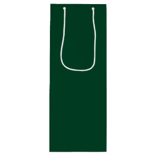 British racing green (solid color) wine gift bag