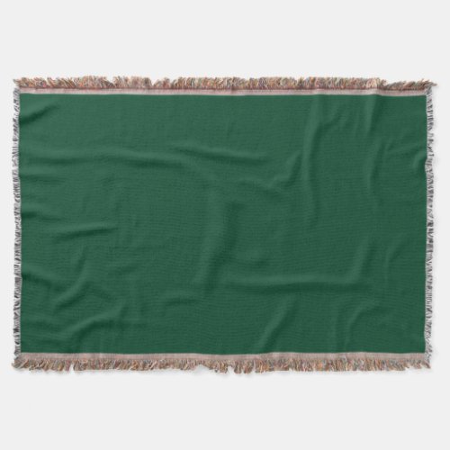 British Racing Green Throw Blanket