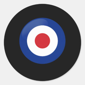 British Raf Mod Bullseye Symbol Roundel Target Classic Round Sticker