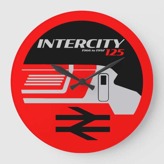 British Rail Intercity Classic Train Enthusiast Large Clock (Front)