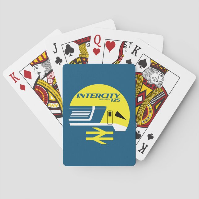 British Rail Intercity Classic Train Enthusiast Poker Cards (Back)
