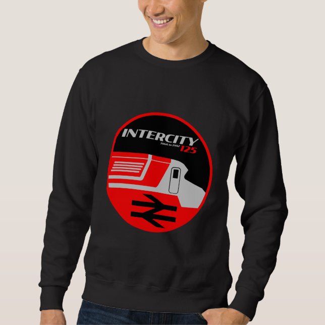 British Rail Intercity Classic Train Enthusiast Sweatshirt (Front)
