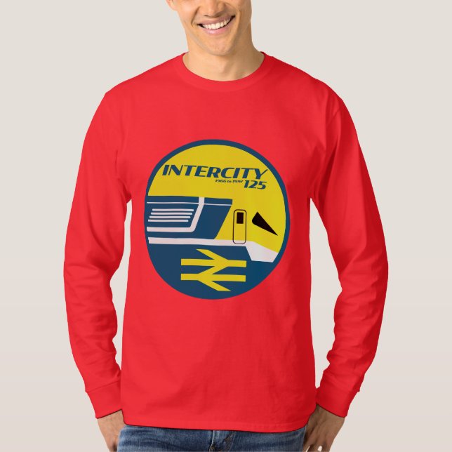 British Rail Intercity Classic Train Enthusiast T-Shirt (Front)