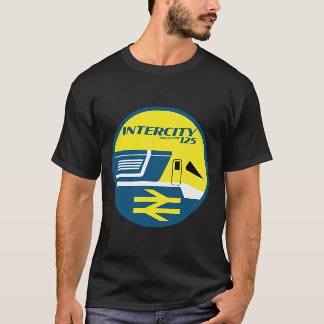 British Rail Intercity Classic Train Enthusiast T-Shirt (Front)