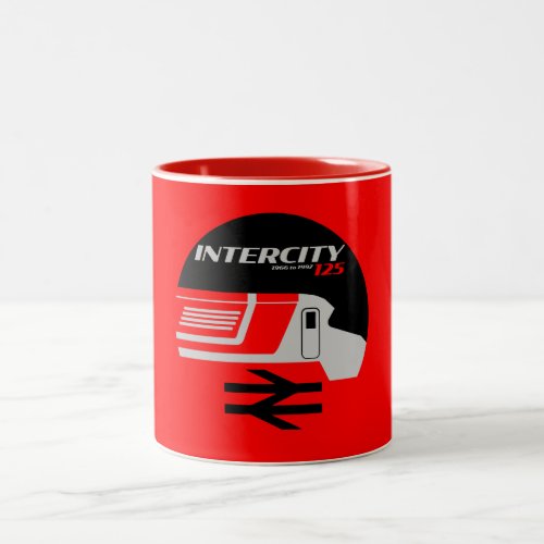 British Rail Intercity Classic Train Enthusiast Two_Tone Coffee Mug