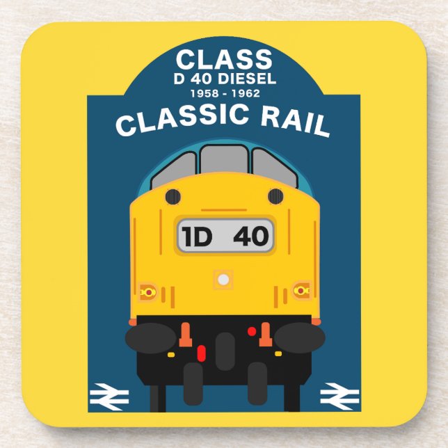 British Rail Train Enthusiast Beverage Coaster (Front)