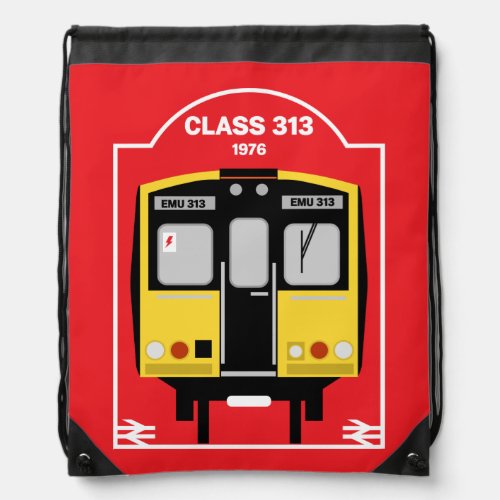 British Rail Train Enthusiast Drawstring Bag