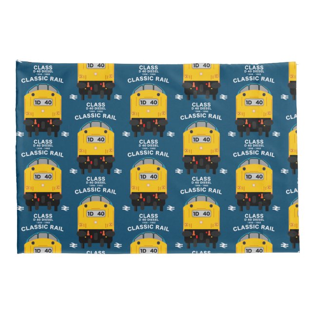 British Rail Train Enthusiast Pillow Case (Back-Right)