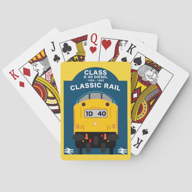British Rail Train Enthusiast Poker Cards (Back)