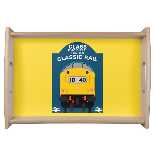 British Rail Train Enthusiast Serving Tray (Front)