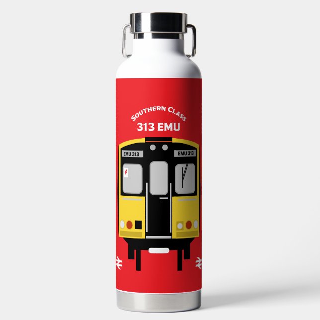 British Rail Train Enthusiast Water Bottle (Front)