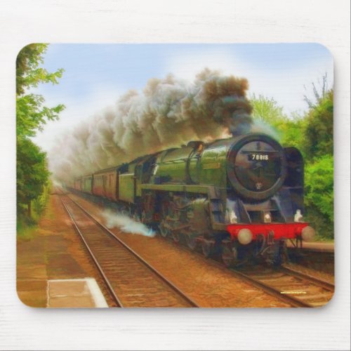 British Railway Steam Train Art IV Mouse Pad