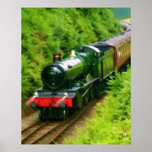 British Railway Steam Train Art V Poster