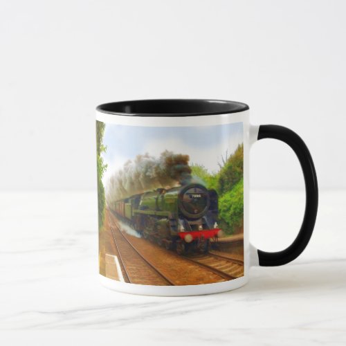 British Railway Steam Train for Trainspotters Art Mug