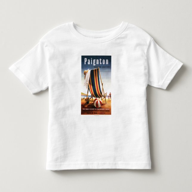 British Railways Beach Chair and Ball Poster Toddler T-shirt (Front)