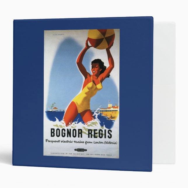 British Railways Girl and Beachball Poster Binder (Front/Inside)