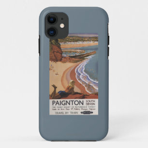 British Railways Girl Looking over a Cliff iPhone 11 Case
