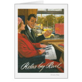 British Railways Relax by Rail Poster (Front)