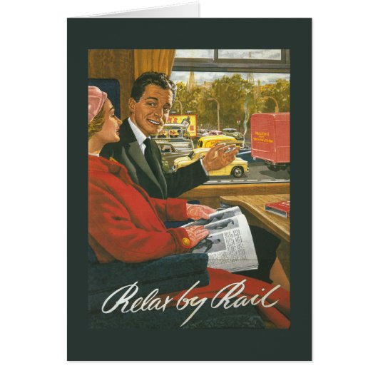 British Railways Relax by Rail Poster (Front)