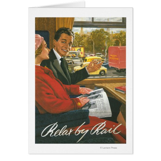 British Railways Relax by Rail Poster Cards (Front)