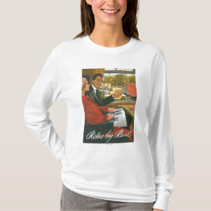 British Railways Relax by Rail Poster T-Shirt