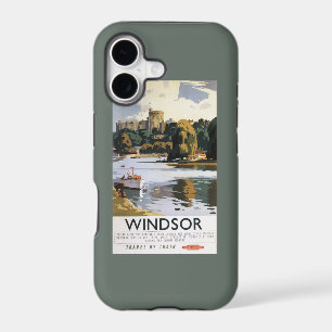 British Railways Windsor Castle Thames Poster iPhone 17 Case