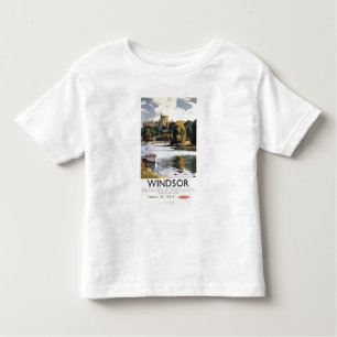 British Railways Windsor Castle Thames Poster Toddler T-shirt