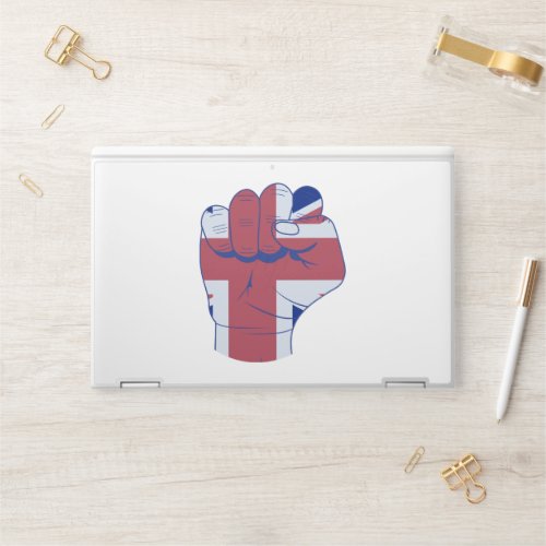 British Raised Fist HP Laptop Skin