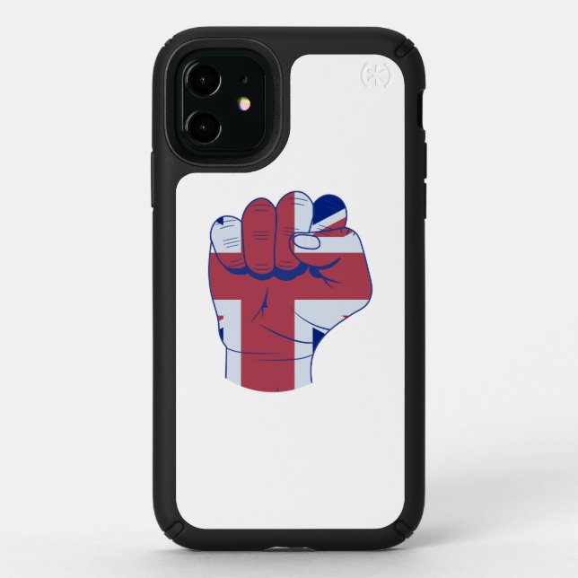 British Raised Fist Speck iPhone 11 Case (Front)
