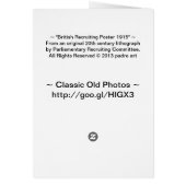 British Recruiting Poster 1915 (Back)