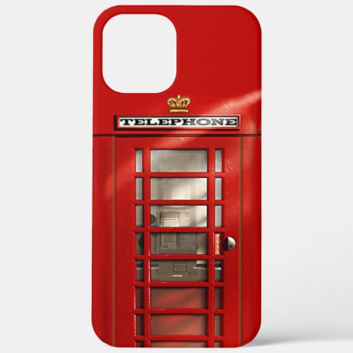 British Red Telephone Booth iPhone 12 Pro Max Case