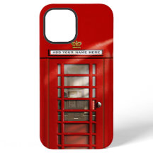 British Red Telephone Booth Personalized