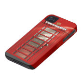 British Red Telephone Box Personalized Case-Mate iPhone Case (Bottom)