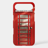 British Red Telephone Box Personalized Case-Mate iPhone Case (Back)
