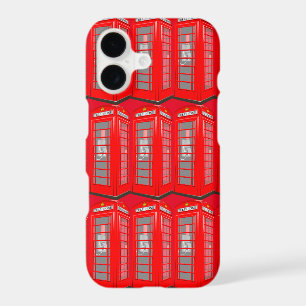British Red Theme London Phone Booth iPhone 17 Case