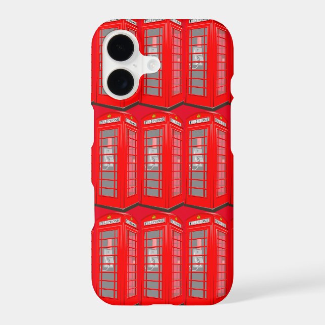 British Red Theme London Phone Booth Case-Mate iPhone Case (Back)