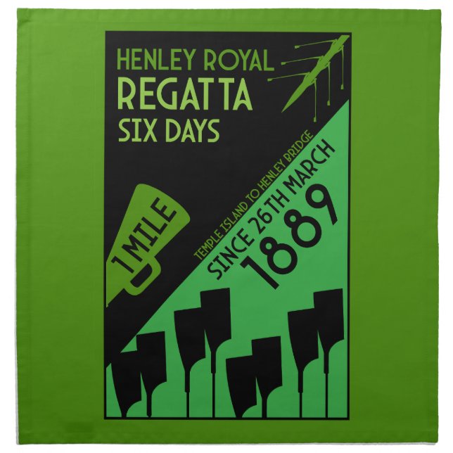 British River Thames Regatta Cloth Napkin (Front)
