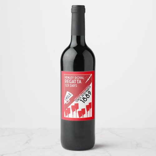 British River Thames Regatta Wine Label