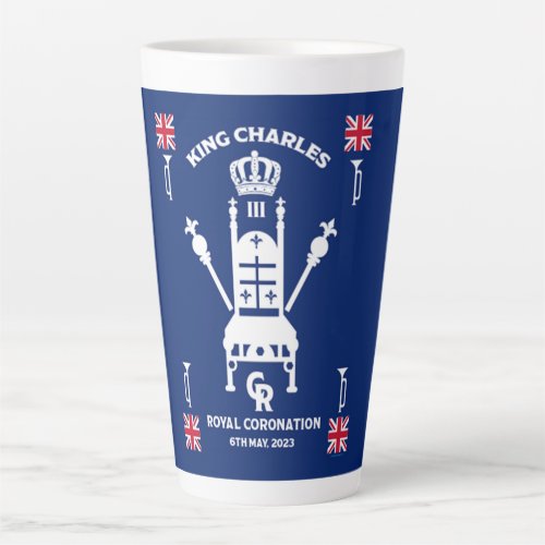 British Royal Coronation King Charles III      Latte Mug