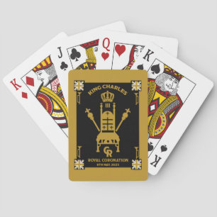 British Royal Coronation King Charles III Poker Cards