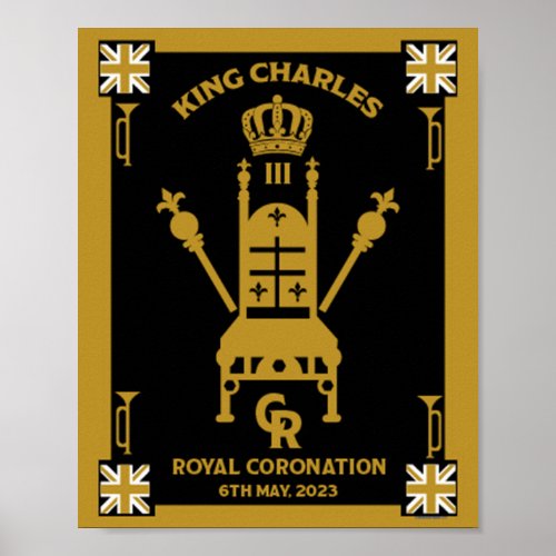 British Royal Coronation King Charles III      Poster