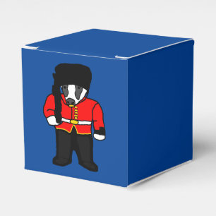 British Royal Guard UK Badger Beefeater Cartoon Favor Boxes